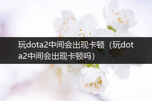 玩dota2中间会出现卡顿（玩dota2中间会出现卡顿吗）