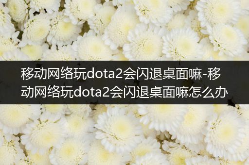 移动网络玩dota2会闪退桌面嘛-移动网络玩dota2会闪退桌面嘛怎么办