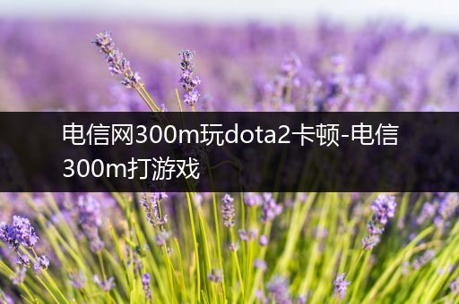 电信网300m玩dota2卡顿-电信300m打游戏