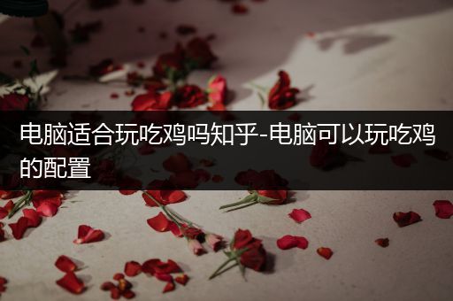 电脑适合玩吃鸡吗知乎-电脑可以玩吃鸡的配置