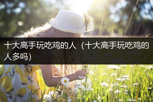 十大高手玩吃鸡的人（十大高手玩吃鸡的人多吗）