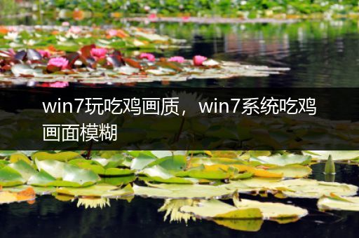 win7玩吃鸡画质，win7系统吃鸡画面模糊