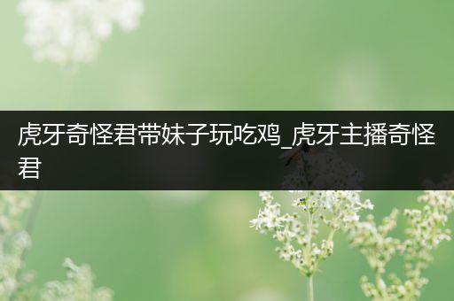 虎牙奇怪君带妹子玩吃鸡_虎牙主播奇怪君