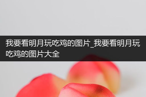 我要看明月玩吃鸡的图片_我要看明月玩吃鸡的图片大全