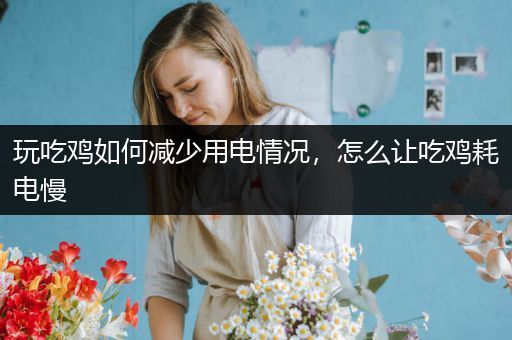 玩吃鸡如何减少用电情况，怎么让吃鸡耗电慢