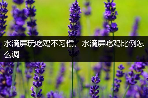 水滴屏玩吃鸡不习惯，水滴屏吃鸡比例怎么调