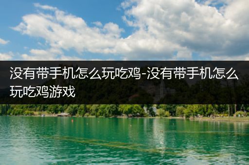 没有带手机怎么玩吃鸡-没有带手机怎么玩吃鸡游戏