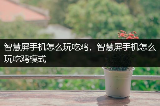 智慧屏手机怎么玩吃鸡，智慧屏手机怎么玩吃鸡模式