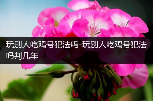 玩别人吃鸡号犯法吗-玩别人吃鸡号犯法吗判几年