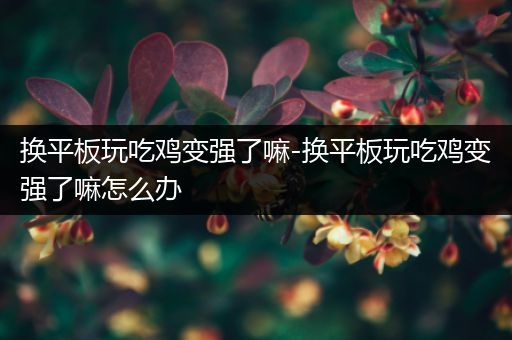 换平板玩吃鸡变强了嘛-换平板玩吃鸡变强了嘛怎么办