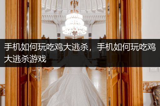 手机如何玩吃鸡大逃杀，手机如何玩吃鸡大逃杀游戏