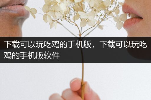 下载可以玩吃鸡的手机版，下载可以玩吃鸡的手机版软件
