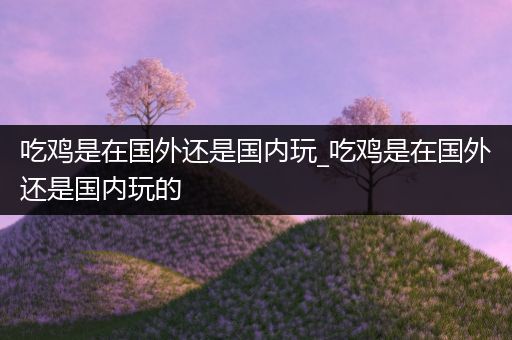 吃鸡是在国外还是国内玩_吃鸡是在国外还是国内玩的