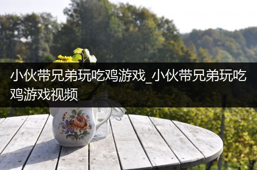 小伙带兄弟玩吃鸡游戏_小伙带兄弟玩吃鸡游戏视频