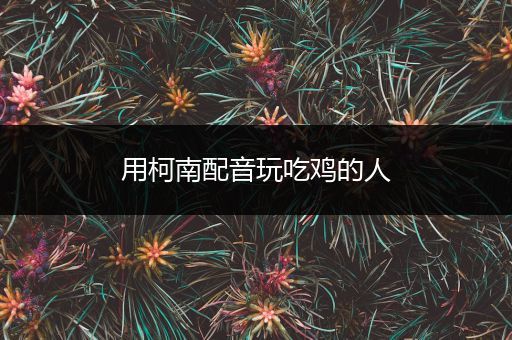 用柯南配音玩吃鸡的人
