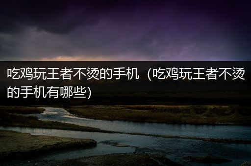 吃鸡玩王者不烫的手机（吃鸡玩王者不烫的手机有哪些）