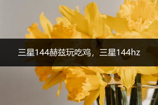 三星144赫兹玩吃鸡，三星144hz