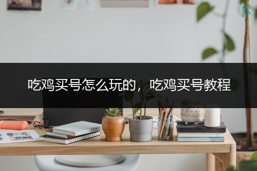 吃鸡买号怎么玩的，吃鸡买号教程