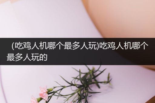（吃鸡人机哪个最多人玩)吃鸡人机哪个最多人玩的