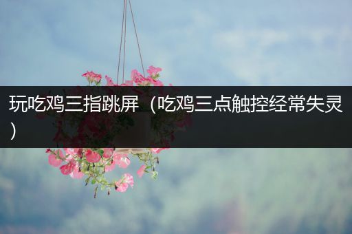 玩吃鸡三指跳屏（吃鸡三点触控经常失灵）