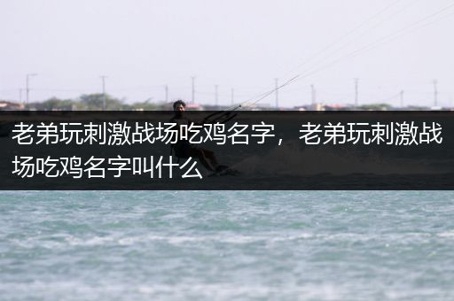 老弟玩刺激战场吃鸡名字，老弟玩刺激战场吃鸡名字叫什么