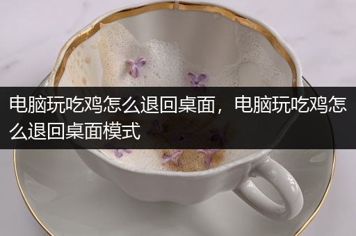 电脑玩吃鸡怎么退回桌面，电脑玩吃鸡怎么退回桌面模式