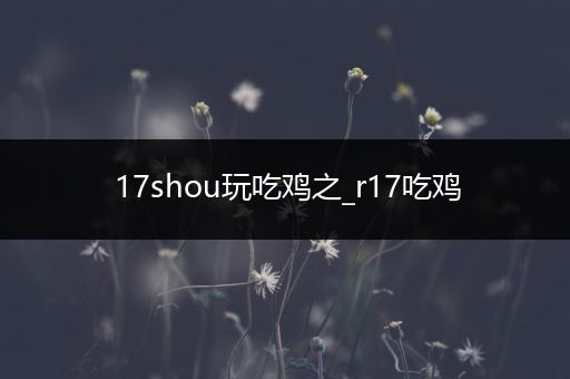 17shou玩吃鸡之_r17吃鸡