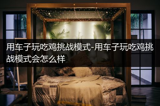 用车子玩吃鸡挑战模式-用车子玩吃鸡挑战模式会怎么样