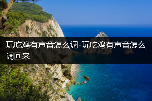 玩吃鸡有声音怎么调-玩吃鸡有声音怎么调回来