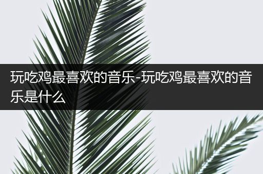 玩吃鸡最喜欢的音乐-玩吃鸡最喜欢的音乐是什么