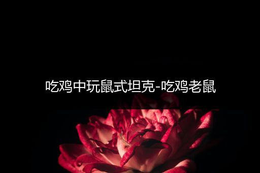 吃鸡中玩鼠式坦克-吃鸡老鼠