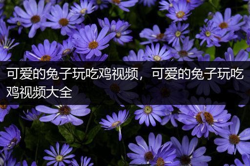 可爱的兔子玩吃鸡视频，可爱的兔子玩吃鸡视频大全