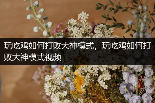玩吃鸡如何打败大神模式，玩吃鸡如何打败大神模式视频