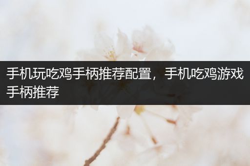 手机玩吃鸡手柄推荐配置，手机吃鸡游戏手柄推荐