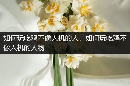 如何玩吃鸡不像人机的人，如何玩吃鸡不像人机的人物