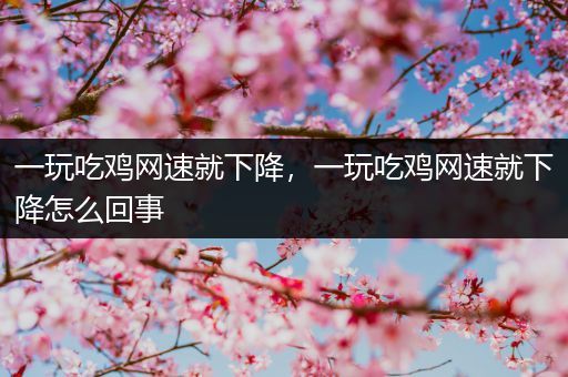 一玩吃鸡网速就下降，一玩吃鸡网速就下降怎么回事