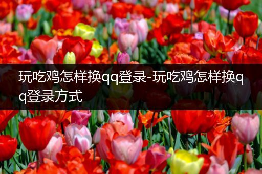 玩吃鸡怎样换qq登录-玩吃鸡怎样换qq登录方式
