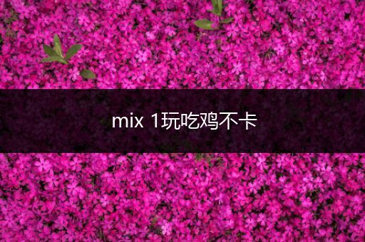 mix 1玩吃鸡不卡