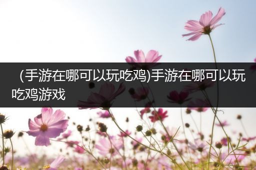 （手游在哪可以玩吃鸡)手游在哪可以玩吃鸡游戏
