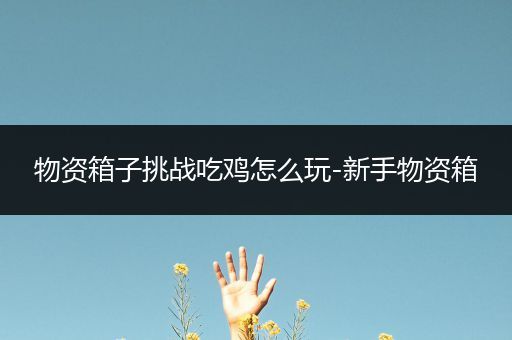 物资箱子挑战吃鸡怎么玩-新手物资箱