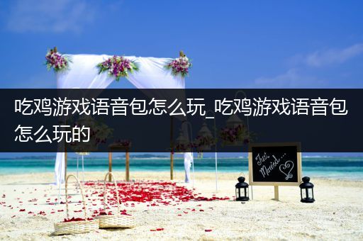 吃鸡游戏语音包怎么玩_吃鸡游戏语音包怎么玩的