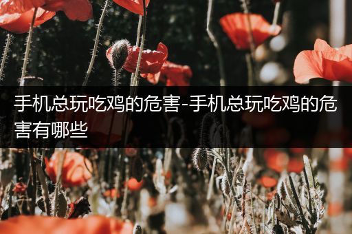 手机总玩吃鸡的危害-手机总玩吃鸡的危害有哪些