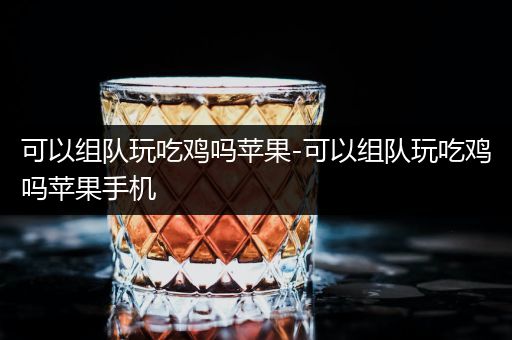 可以组队玩吃鸡吗苹果-可以组队玩吃鸡吗苹果手机
