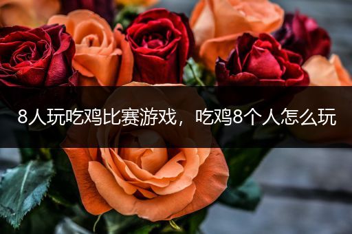 8人玩吃鸡比赛游戏，吃鸡8个人怎么玩