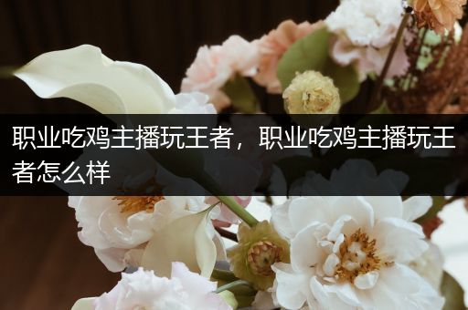 职业吃鸡主播玩王者，职业吃鸡主播玩王者怎么样