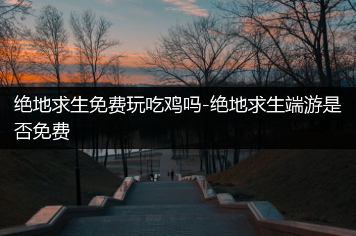 绝地求生免费玩吃鸡吗-绝地求生端游是否免费
