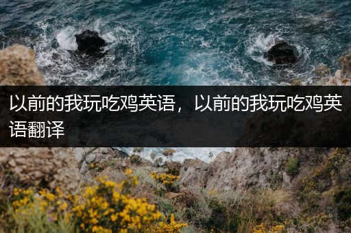 以前的我玩吃鸡英语，以前的我玩吃鸡英语翻译