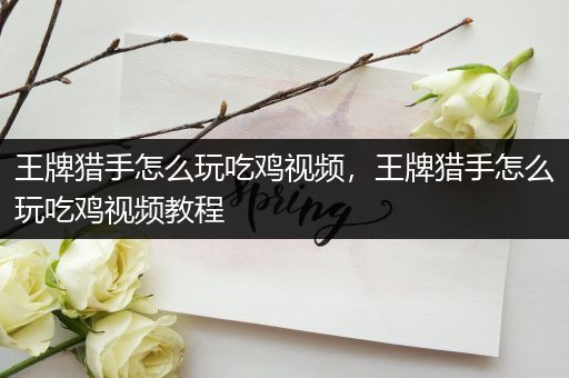 王牌猎手怎么玩吃鸡视频，王牌猎手怎么玩吃鸡视频教程