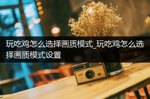 玩吃鸡怎么选择画质模式_玩吃鸡怎么选择画质模式设置