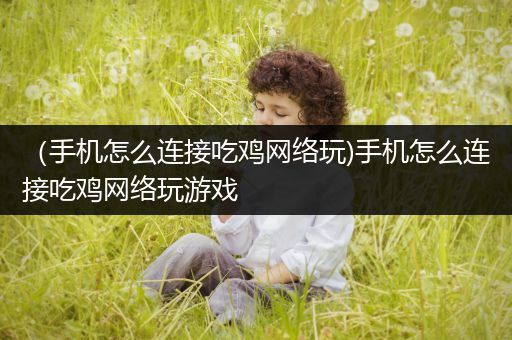 （手机怎么连接吃鸡网络玩)手机怎么连接吃鸡网络玩游戏